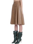 DROMe Skirt In Brown Leather DROMe Skirt In Brown Leather - brown