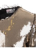 Short Dress Of Golden Sequins RED Valentino Short Dress Of Golden Sequins - Glitter