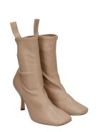 GIA COUTURE High Heels Ankle Boots In Beige Suede GIA COUTURE High Heels Ankle Boots In Beige Suede - beige