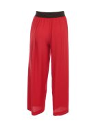 Maria Calderara Pants Wide Leg Crepe Maria Calderara Pants Wide Leg Crepe - Dark Red