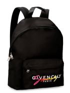 Givenchy Logo Print Nylon Backpack Givenchy Logo Print Nylon Backpack - black