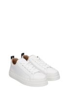 Chloé Lauren Sneakers In White Leather Chloé Lauren Sneakers In White Leather - Bianco