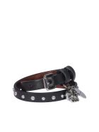 Alexander McQueen Double Wrap Skull Bracelet Alexander McQueen Double Wrap Skull Bracelet - Nero
