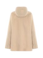 Loewe Hooded Zip Shearling Loewe Hooded Zip Shearling - Cream Blue Purple