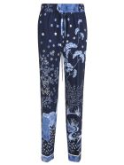 RED Valentino Floral Printed Trousers RED Valentino Floral Printed Trousers - Blue