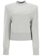 Kenna Sweatshirt With Shoulder Pads The Attico Kenna Sweatshirt With Shoulder Pads - Melange