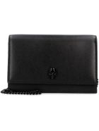 Alexander McQueen Leather Clutch With Strap Alexander McQueen Leather Clutch With Strap - black