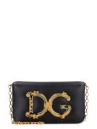 Dolce & Gabbana Dg Girls Leather Crossbody Bag Dolce & Gabbana Dg Girls Leather Crossbody Bag - black