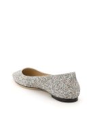Jimmy Choo Glitter Romy Flats Jimmy Choo Glitter Romy Flats - SILVER MULTI (Silver)