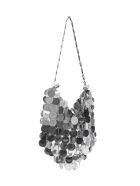 Paco Rabanne Hobo Sparkle Shoulder Bag Paco Rabanne Hobo Sparkle Shoulder Bag - Silver