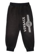 Young Versace Logo Print Cotton Set Young Versace Logo Print Cotton Set - grey