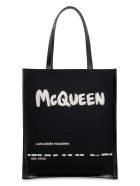 Alexander McQueen Logo Detail Tote Bag Alexander McQueen Logo Detail Tote Bag - black