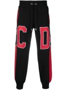 GCDS Black And Red Cotton Trackpants GCDS Black And Red Cotton Trackpants - Rosso