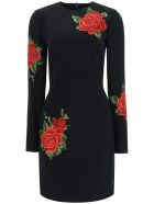 Dolce & Gabbana Mini Dress With Rose Embroidery Dolce & Gabbana Mini Dress With Rose Embroidery - Ricamati