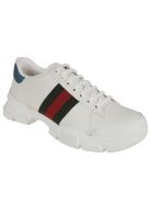 Gucci Web Stripe Detail Sneakers Gucci Web Stripe Detail Sneakers - White