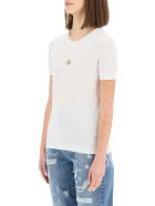 T-shirt With Metallic Dg Logo Dolce & Gabbana T-shirt With Metallic Dg Logo