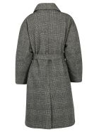 Ienki Ienki Coat IENKI IENKI Coat - Woolmark grey check/yellow