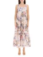 Brigthon Dress In Floral Cotton Zimmermann Brigthon Dress In Floral Cotton - Multicolor
