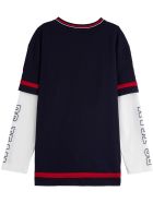 Dolce & Gabbana Cotton Sweater With Front Logo Print Dolce & Gabbana Cotton Sweater With Front Logo Print - White