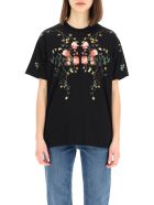 Burberry Carrick Flowers T-shirt Burberry Carrick Flowers T-shirt - BLACK