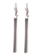 Monogramm Chain Earrings Saint Laurent Monogramm Chain Earrings - Metal argent
