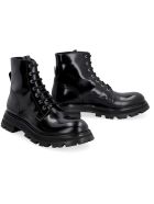 Alexander McQueen Wander Leather Combat Boots Alexander McQueen Wander Leather Combat Boots - black