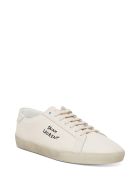 Saint Laurent Low Top Sneakers In Fabric With Logo Saint Laurent Low Top Sneakers In Fabric With Logo - White