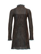 Corteccia Flared Dress In Lurex Knit M Missoni Corteccia Flared Dress In Lurex Knit - Blu