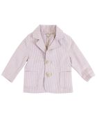 De Cavana Newborn Striped Jacket De Cavana Newborn Striped Jacket - Pink
