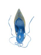 Wrap Around Slingback Pumps With Venus Crystals The Attico Wrap Around Slingback Pumps With Venus Crystals - Azzurro