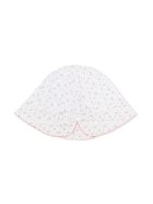 Tartine et Chocolat Floral Cotton Trousseau Hat Tartine et Chocolat Floral Cotton Trousseau Hat - White