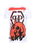Philipp Plein Printed Cotton T-shirt Philipp Plein Printed Cotton T-shirt - White