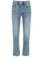 RE/DONE High Rise Stove Pipe Jeans RE/DONE High Rise Stove Pipe Jeans - MEDIUM VAIN (Blue)