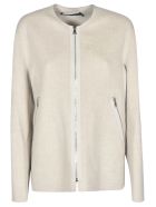 Sofie d'Hoore Round Neck Zip Jacket Sofie d'Hoore Round Neck Zip Jacket - Light Beige