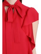 RED Valentino Dress In Red Viscose RED Valentino Dress In Red Viscose - red