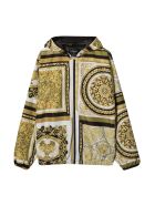 Young Versace Baroque Print Jacket Young Versace Baroque Print Jacket - Bianco/oro/kaki