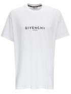 Givenchy Oversize Jersey T-shirt With Vintage Logo Print Givenchy Oversize Jersey T-shirt With Vintage Logo Print - White