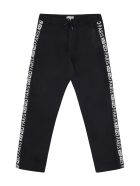 Kenzo Kids Logoed Side Stripes Track-pants Kenzo Kids Logoed Side Stripes Track-pants - black