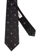 Alexander McQueen Skull And Stars Tie Alexander McQueen Skull And Stars Tie - Nero