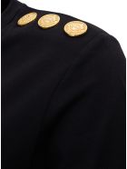 Balmain Jersey Tee With Logo And Embossed Buttons Balmain Jersey Tee With Logo And Embossed Buttons - White/black