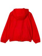 K-Way Red Contrast Zip Up Jacket K-Way Red Contrast Zip Up Jacket - Rosso
