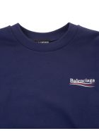 Blue Balenciaga Political Campaign Kid Sweatshirt Balenciaga Blue Balenciaga Political Campaign Kid Sweatshirt - Pacific blue/white