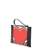 Leather Pouch Heart Print Alexander McQueen Leather Pouch Heart Print - MULTICOLOR