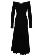 Marni Boat-neck Long Knitted Dress Marni Boat-neck Long Knitted Dress - BLACK