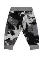 Dolce & Gabbana Multicolor Sweatpants For Babyboy With Logo Dolce & Gabbana Multicolor Sweatpants For Babyboy With Logo - NEUTRALS/BLACK