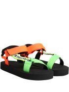Stella McCartney Black Sandals For Boy Stella McCartney Black Sandals For Boy - GREEN/ORANGE