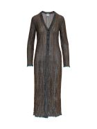 Maxi Cardigan In Lurex M Missoni Maxi Cardigan In Lurex - Blu