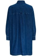 Valentino Kaftan Dress In Denim Chambray V Gold Valentino Kaftan Dress In Denim Chambray V Gold - Blu