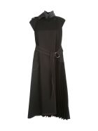Sacai Suiting Sleeveless Dress W/belt Sacai Suiting Sleeveless Dress W/belt - Black