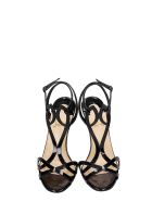 Christian Louboutin Double L Sandals In Black Patent Leather Christian Louboutin Double L Sandals In Black Patent Leather - black